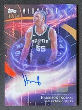 Harrison Ingram 2025-26 Topps Midnight Stroke of Midnight Auto /50 #SM-HI