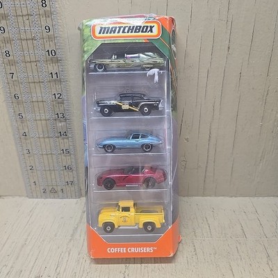 Matchbox Coffee Cruisers 5 Pack FYN34 2018 New Old Stock Damaged Box Rare Set