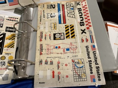 Almost Full Set Of 4 Unused G.I. Joe Defiant Space Shuttle Sticker Sheets