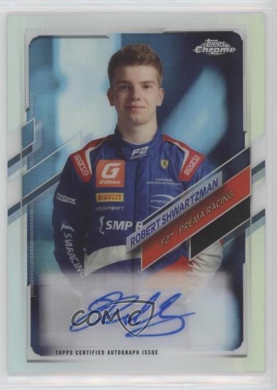 2021 Topps Chrome Formula 1 Auto 217/401 Robert Shwartzman #CA-RS Auto ux8