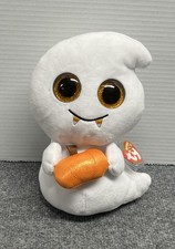 Ty Scream the Ghost Halloween 9" Plush Beanie Boo with Tags