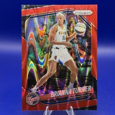 2025 Panini Prizm WNBA Brianna Turner Red Seismic Prizm /249 #105 Indiana Fever