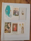 6 pious images communion souvenir etc (lot EM 132)