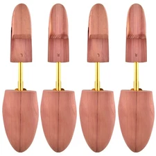 Cedar Shoe Tree for Men, Wide Heel Women's Adjustable Shoe Tree, Split Toe Ce...