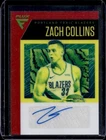 2019-20 Chronicles Zach Collins Flux Auto Autograph Red #FA-ZCO Trail Blazers