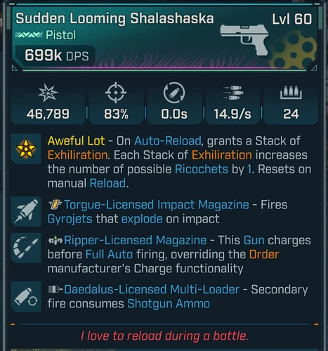 Borderlands 4 • MODDED PEARL • Shalashaska 699k Full Auto Instant • PS PC XBOX