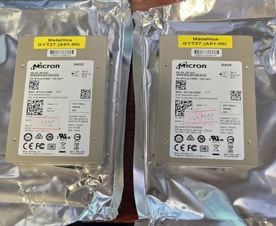 Dell Micron 3.84TB SAS SSD Enterprise Drive with 100% Health Great Cond