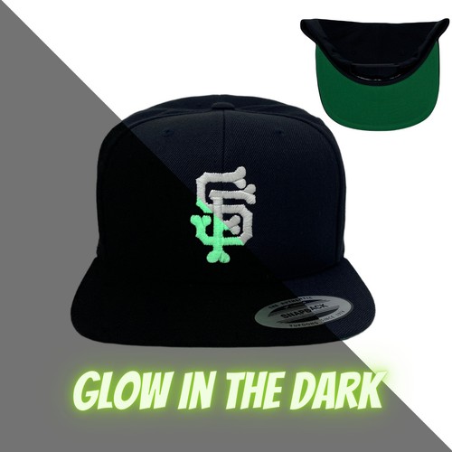 San Francisco SF Bones Snapback Hat Glow In The Dark Cali Westside