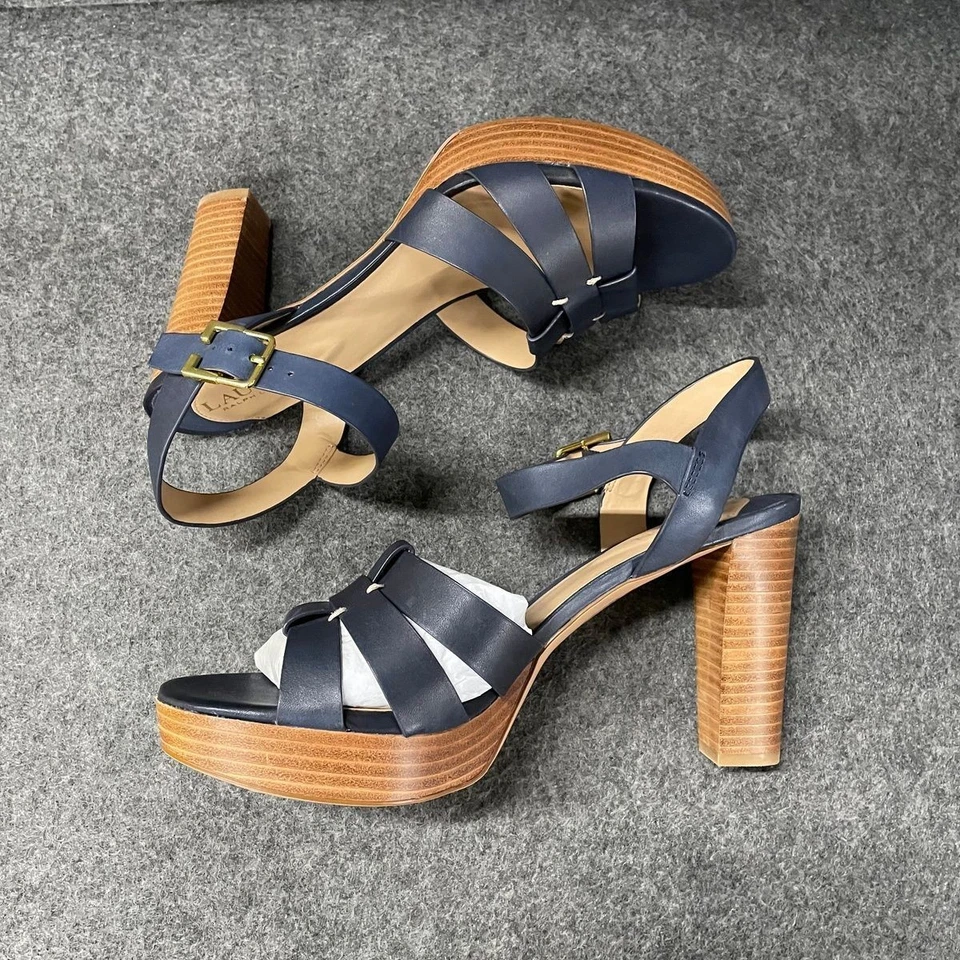 Sandalias de vestir LAUREN RALPH LAUREN Soffia con cordones para mujer talla 10 Foto 3 de 4