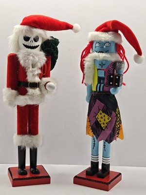  Disney The Nightmare Before Christmas Jack Skellington & Sally  Nutcracker Set 