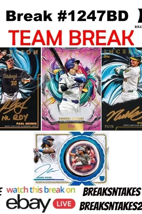 Break #1247BD: 2025 Topps Inception Baseball Hobby 2 CASE (16 BOX) PYT
