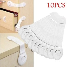 10 Pack Baby Safety Locks Cabinet Drawer Door Refrigerator Child Proof Latch
