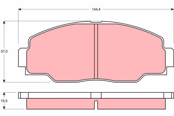 Bremsbelagsatz Scheibenbremse Vorderachse FüR Toyota Dyna Pritsche/Fahrgestell-image