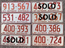 Australia Northern Territory NT License Plate
