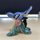 Vintage Stangl Pottery # 3456 Cerulean Warbler Bird Figurine Shelf Decor