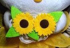 Hello Kitty Sanrio Sunflower Garden Princess X2 Plush 11.5" & 5.5" Eikoh Vintage — photo 6