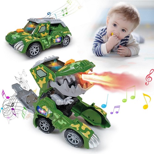 Dinosaur Toys for 1 2 3 Year Old Boys,Toys Moving Dino Transforming Car,Dinos...
