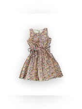J. Crew Crewcuts Girls Floral Butterfly Print Sleeveless Dress - Pink Multi