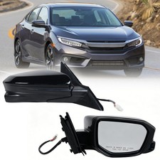 For 2016-2021 Honda Civic Sedan Passenger Side Mirror Power Heated View Camera For 2016-2021 Honda Civic Sedan Passenger Side Mirror Power Heated View Camera