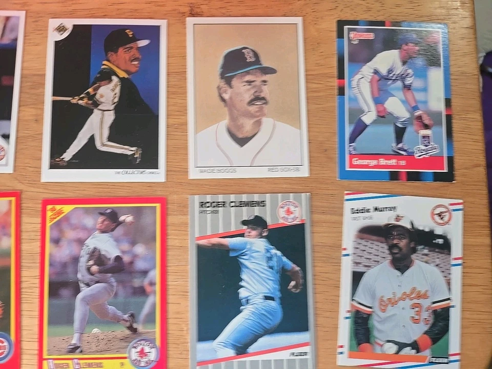 Lote de tarjetas surtidas de estrellas de béisbol y novatos de 1990 ver fotos Foto 4 de 4
