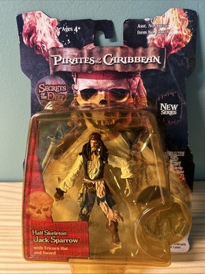 Pirates Of The Caribbean Half Skeleton Jack Sparrow Secrets of the Deep Figure