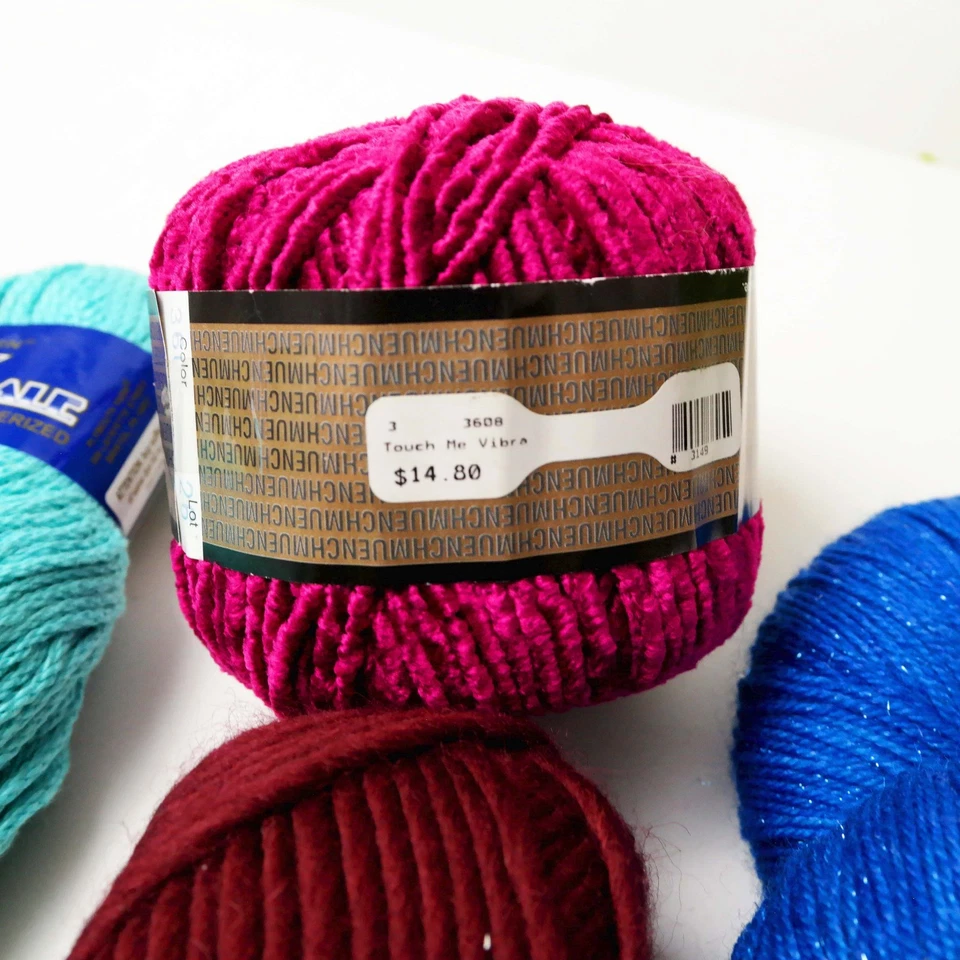 Lote de Hilos de Tejer Crochet Highland Lana Algodón Merino Brillante Stellina Suri Foto 3 de 4