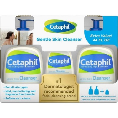 Cetaphil Gentle Skin Cleanser, Value Pack with Bonus - New