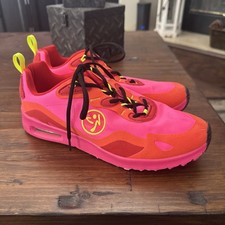 Zumba Air Lo Womens Dance Fitness Shoes Neon Pink Coral Athletic Sneakers Sz 8.5