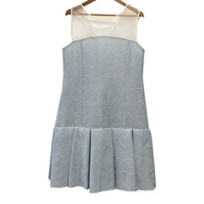 FOXEY Dress Fire Works Sleeveless Dress 37924 Size 40 Blue Women USED
