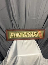 Fine Cigars Wall Sign Decor Rustic Primitive Man Cave Garage