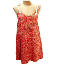 Handmade (S) Strap Pink & White Cotton Sundress A-line Twee Coquette