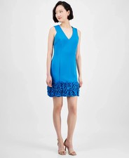Donna Ricco Ruffle Hem Dress 14