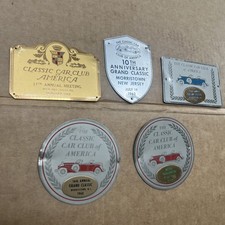 Vintage 1960s Classic Car Club Of America Ccca Event Plaques Lot Of 5