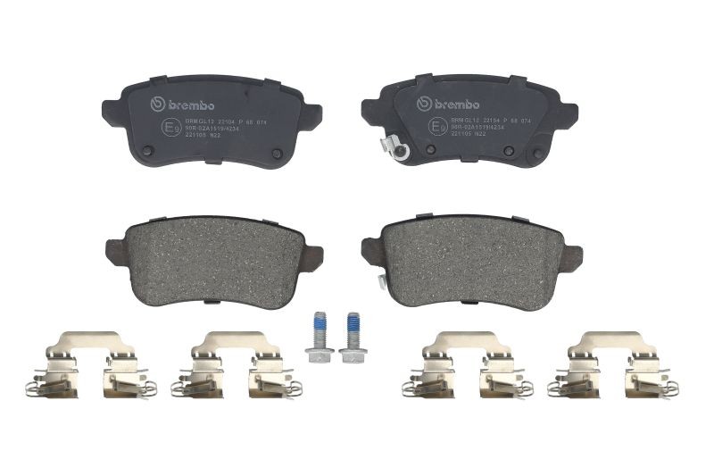 Brake pads P 68 074 BREMBO for RENAULT ZOE TALISMAN TALISMAN Grandtour CAPTUR II - Image 21
