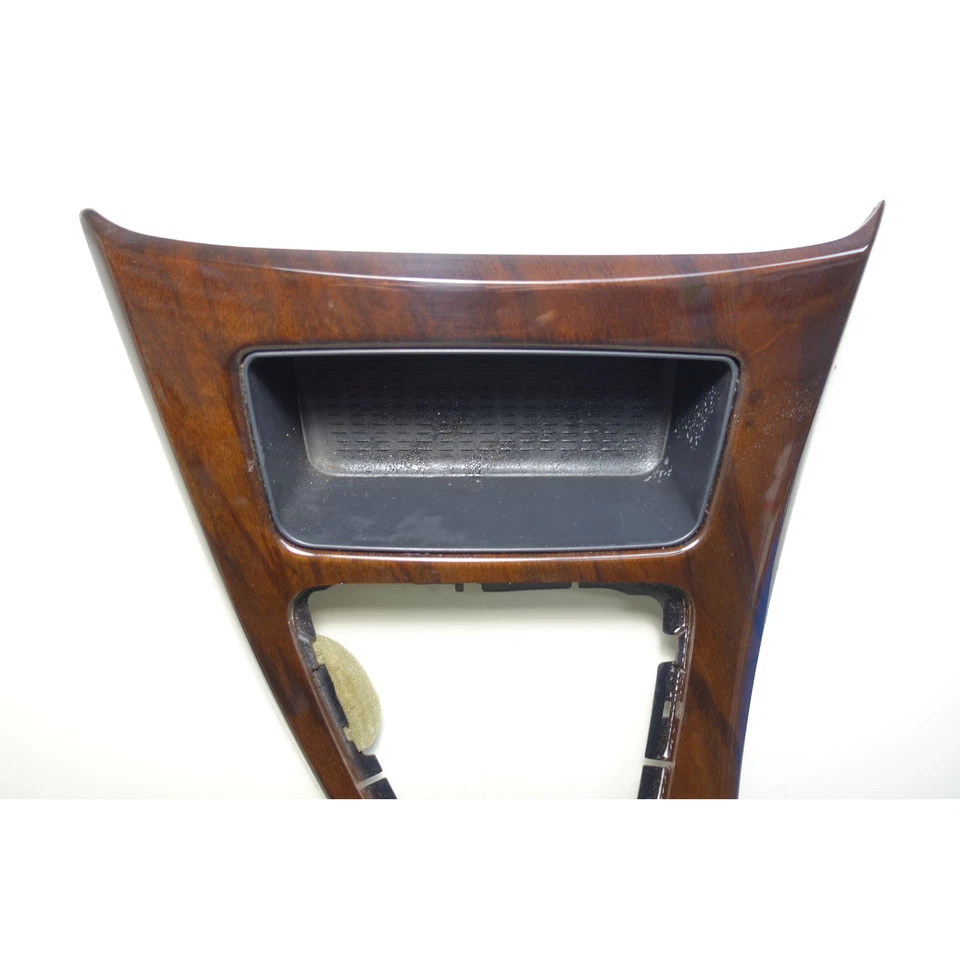 09-12 BMW E90 Serie 3 Consola Central Delantera Cubierta Madera Raíz Nogal Foto 2 de 4