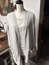 NWOT Belle By Kim Gravel Cardigan Set Zebra Pattern Sz XL