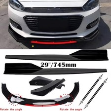 For Chevrolet Cruze Front Bumper Lip Chin Spoiler Splitter Body Kit Glossy Black For Chevrolet Cruze Front Bumper Lip Chin Spoiler Splitter Body Kit Glossy Black