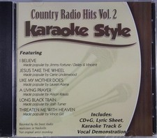 Country Radio Hits Volume 2 Christian Karaoke Style NEW CD G Daywind 6 Songs