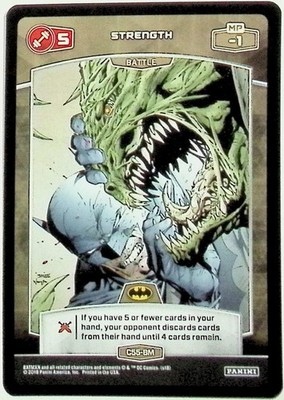 2018 PANINI METAX BATMAN #C55-BM STRENGTH COMMON NM-MT