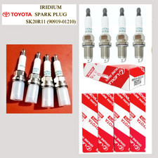 [Genuine] DENSO Iridium Spark Plugs 4pcs OEM 90919-01210 SK20R11 3297 for Toyota