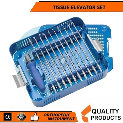 Bone Preparation and Tissue Elevator System Orthopedic Instrument Set