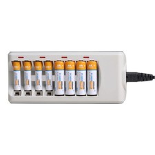 Rechargeable Battery Charger 8-Slot For Ni-MH Ni-CD AA AAA Universal Fast Charge
