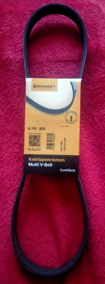 Continental 6PK894 Courroie trapézoïdale à nervures - Photo 1/3