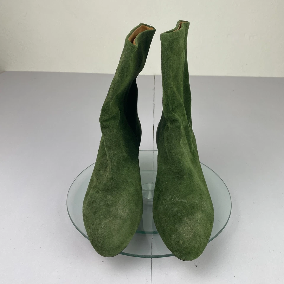 Isabel Marant Dyna Boots 3 36 verde gamuza para mujer - Imagen 2 de 4