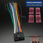 NEW WIRE HARNESS FOR JVC KD R740BT KDR740BT Car Receiver Kit With Connectors