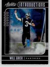 Will Grier 2019 Panini Absolute Introductions 20 Carolina Panthers