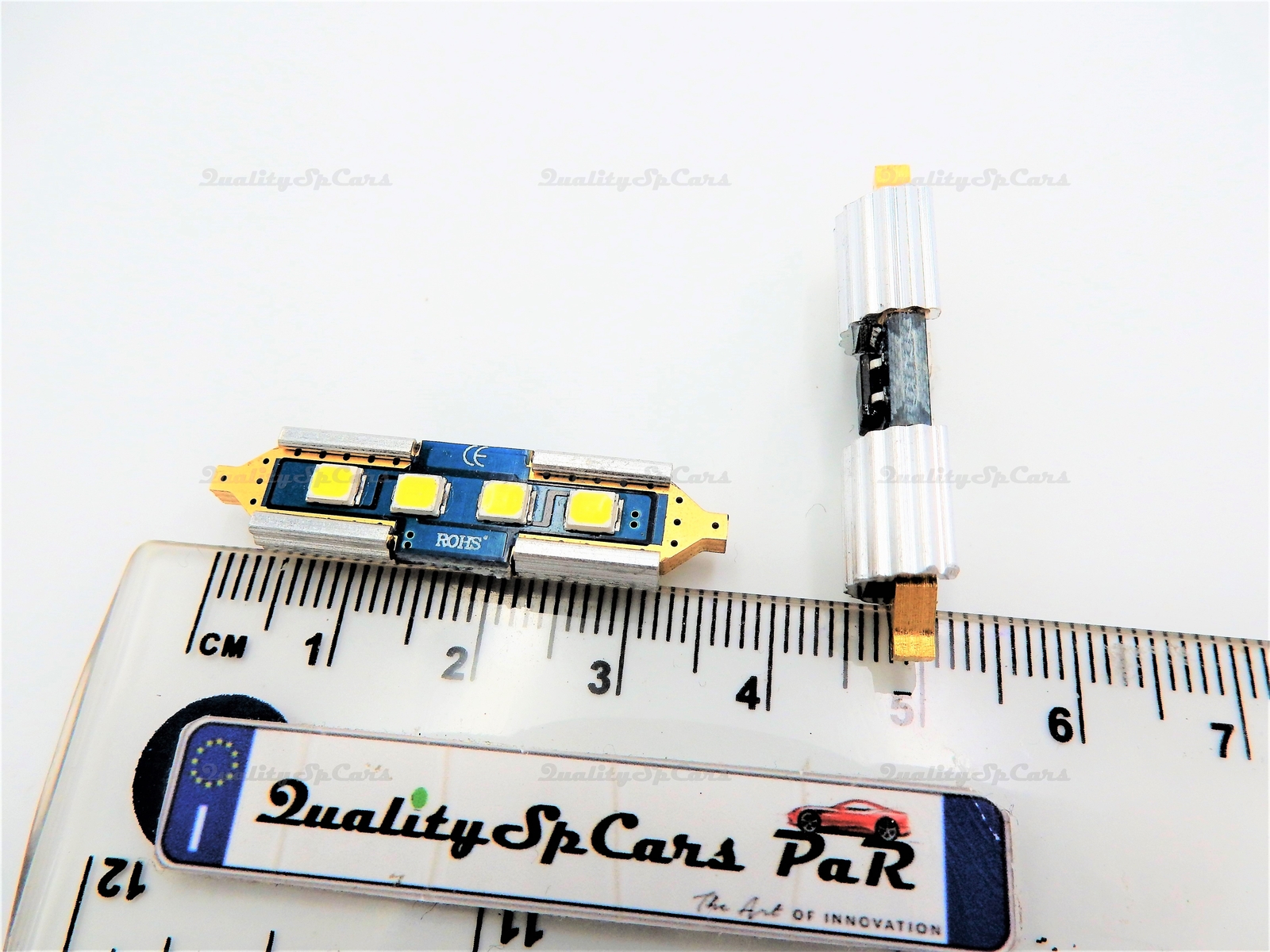 Lampade Siluro LED 36 Mm C5w Luci Auto 6500k Bianco Ghiaccio CANBUS Smd New - Miniatura 6