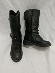 infant black boots
