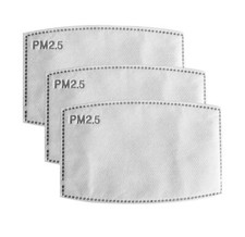 5 PCS PM2.5 Activated Carbon Filter 5 Layer Replacement For Breathing Cover