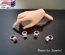 4PCS Ring For Fashion Royalty Integrity Poppy Parker NuFace Doll Crystal Jewelry